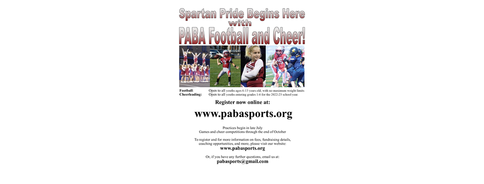 Cheer and Football registration 